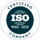 ISO 9001:2015 certified company